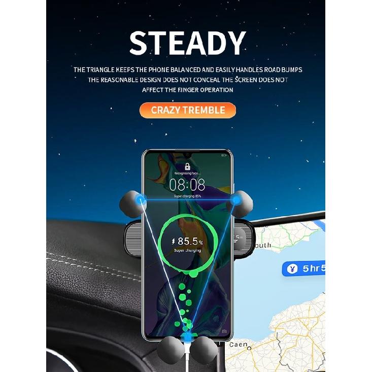 Car Phone Holder Screen for Xpeng P7 2020-2024 The Screen Model Is Widened and Securely Clamped Without Scratching the Edges