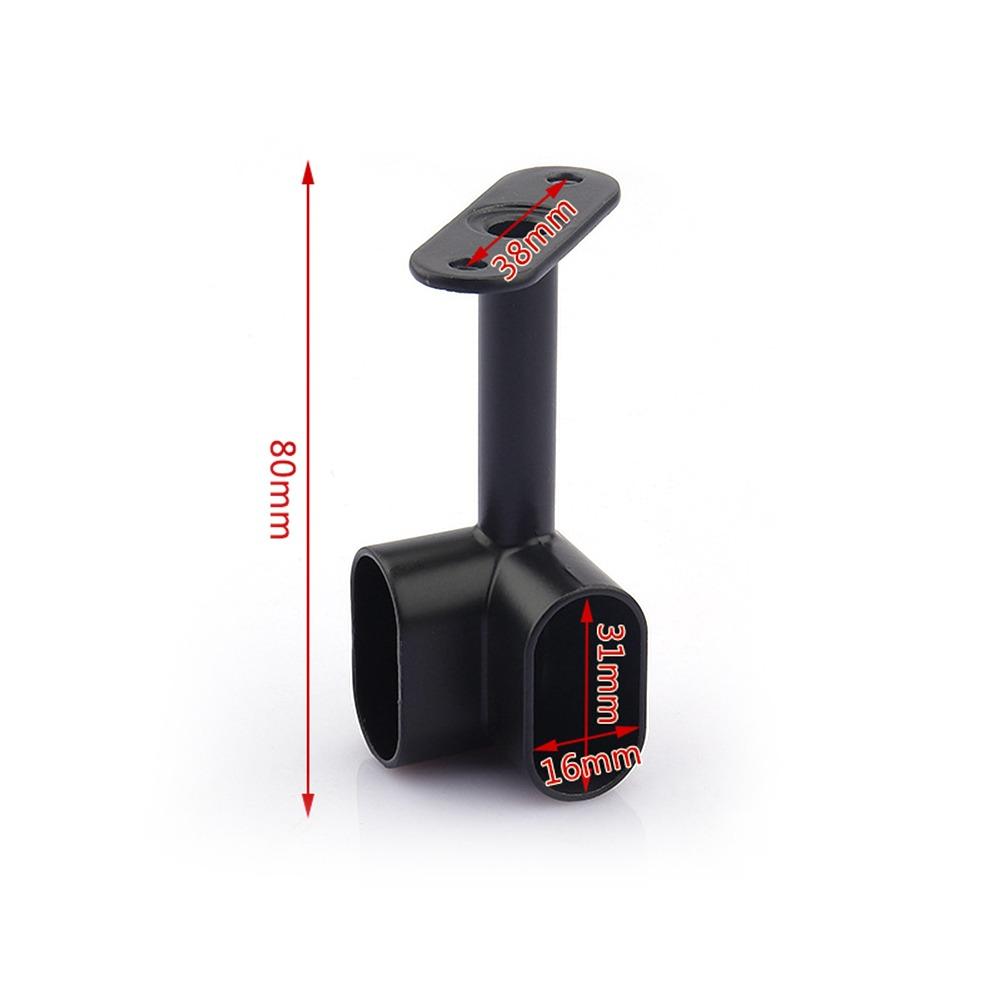 Zinc Alloy Pipe Bracket Half/All Pass Black Silver Gold Corner Flange Seat Inner Dia.16mm Ceiling Fixed Wardrobe Hanger