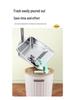 Stainless Steel Household Broom & Dustpan Set for Indoor/Outdoor Use