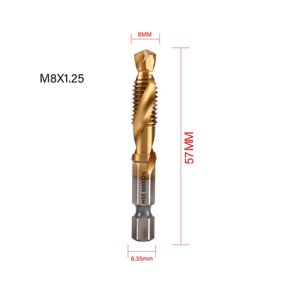 High Quality Plated Hex Shank Tap Drill Bit for Precise Threaded Holes