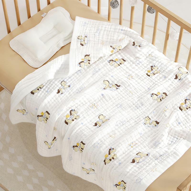 Pure Cotton Gauze Baby Towel & Swaddle Blanket