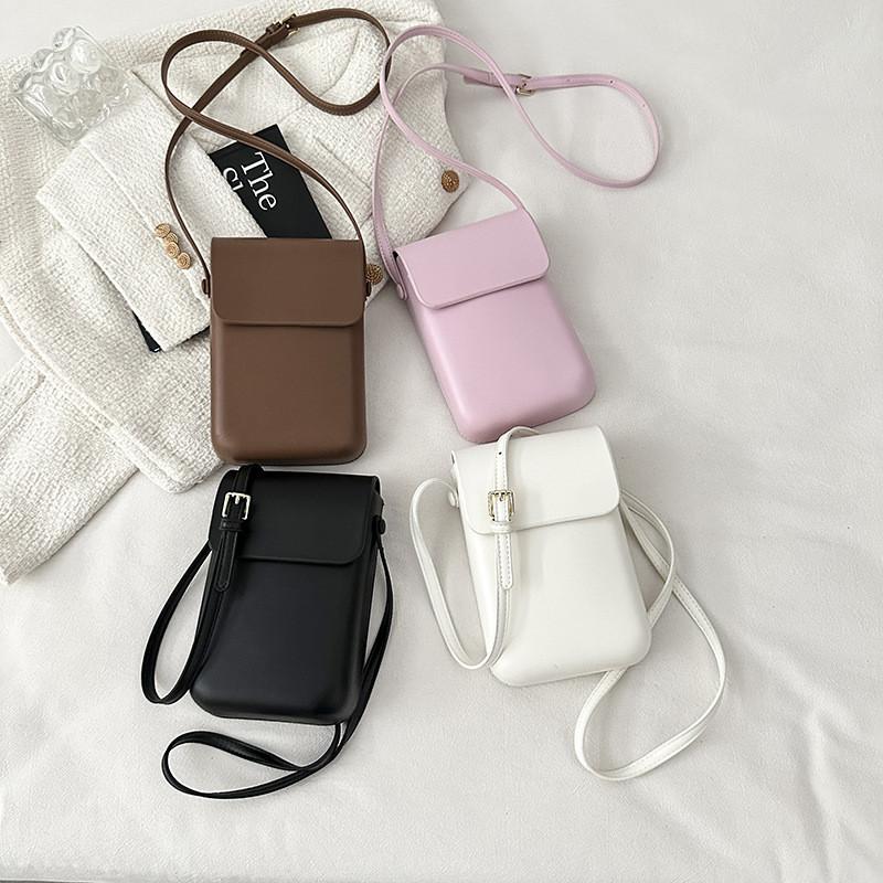 Pu Minimalist Square Crossbody Bag For Women With Magnetic Closure And Phone Pocket