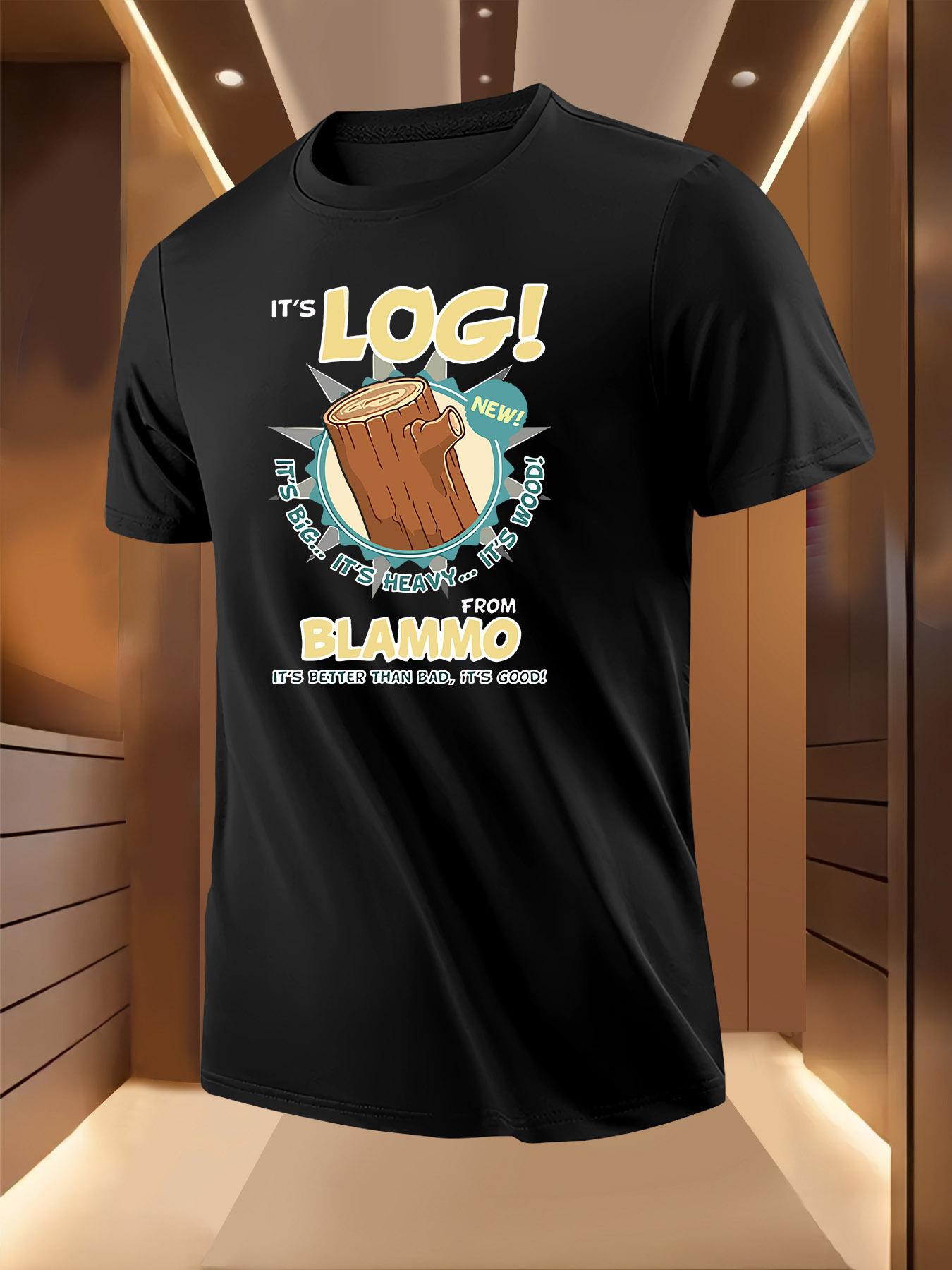 Funny Logging-Themed Tshirt - Lightweight Breathable Summ... L