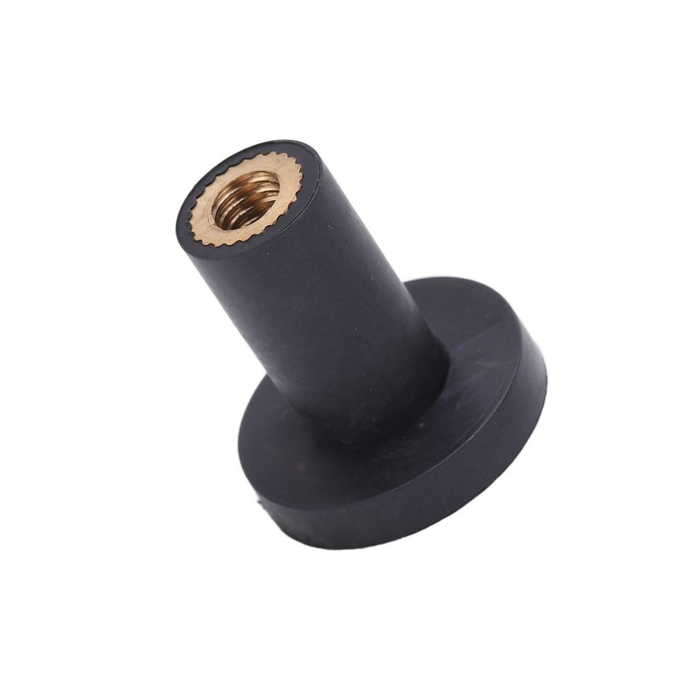 50PCS Brass Thread Insert Rubber Well Nut Fasteners Windscreen Mounting Nuts Bolt Hole Sealing