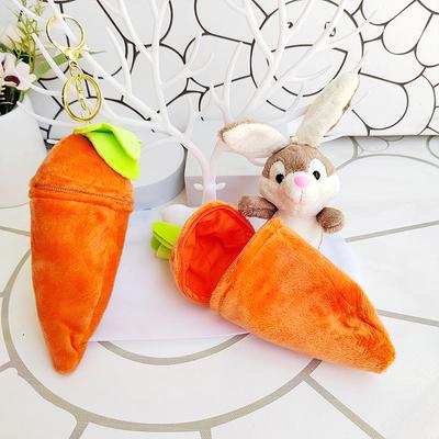 Süßer Hase Plüsch Schlüsselanhänger Spielzeug Kaninchen Stofftier Spielzeug Schlüsselanhänger Kawaii Tasche Anhänger Puppe Anhänger Cartoon Hase Karotte Schlüsselanhänger