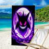 1pc Gengar1 Beach Towel, Beach and Seaside Swimming Pool Equipment, Fashion Pattern, Rectangular, Travel Essentials