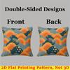 Sunset Clouds Square Jacquard Pillow Cover for Sofa Office Waist Cushion Cover Home Decorative Pillowcase