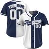 Individuelles geteiltes Baseballtrikot Personalisierter Teamname Nummer Herren Damen Jugend Softball Knopfleiste Uniform Atmungsaktive Geschenk-T-Shirts