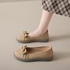 Fashion Women's Flat  2024 Summer New Fashion Round Toe Women's Shoes Casual Bow Tie Shoes Non-Slip Shallow Mouth Shoes Zapatos