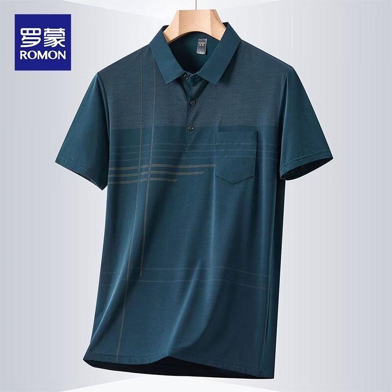 Luomeng Men s Breathable Pocket Polo Shirt 3XL