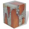 Day and Night - Day and Night Solid Teak and Resin Wood Stool