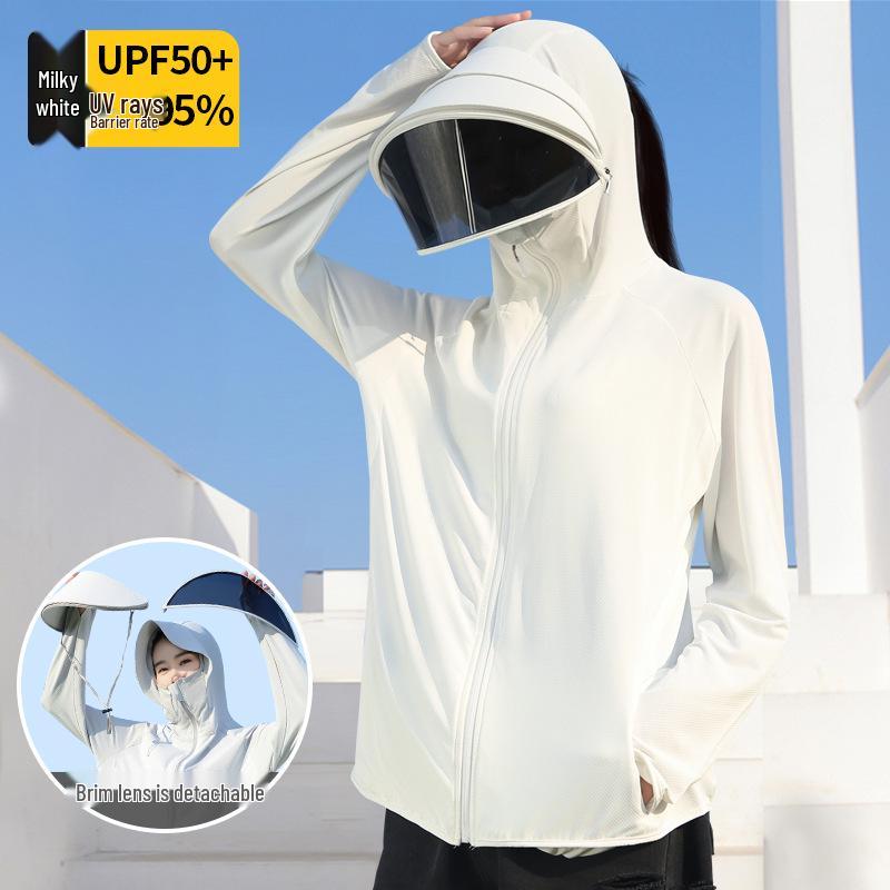 

Женская солнцезащитная худи из ледяного шелка с полной защитой лица и шеи XL (Recommended 130-165 lbs)