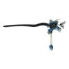 Wooden Hairpin for Chinese Style Bun Zinc Alloy Traditional Hair Accessories