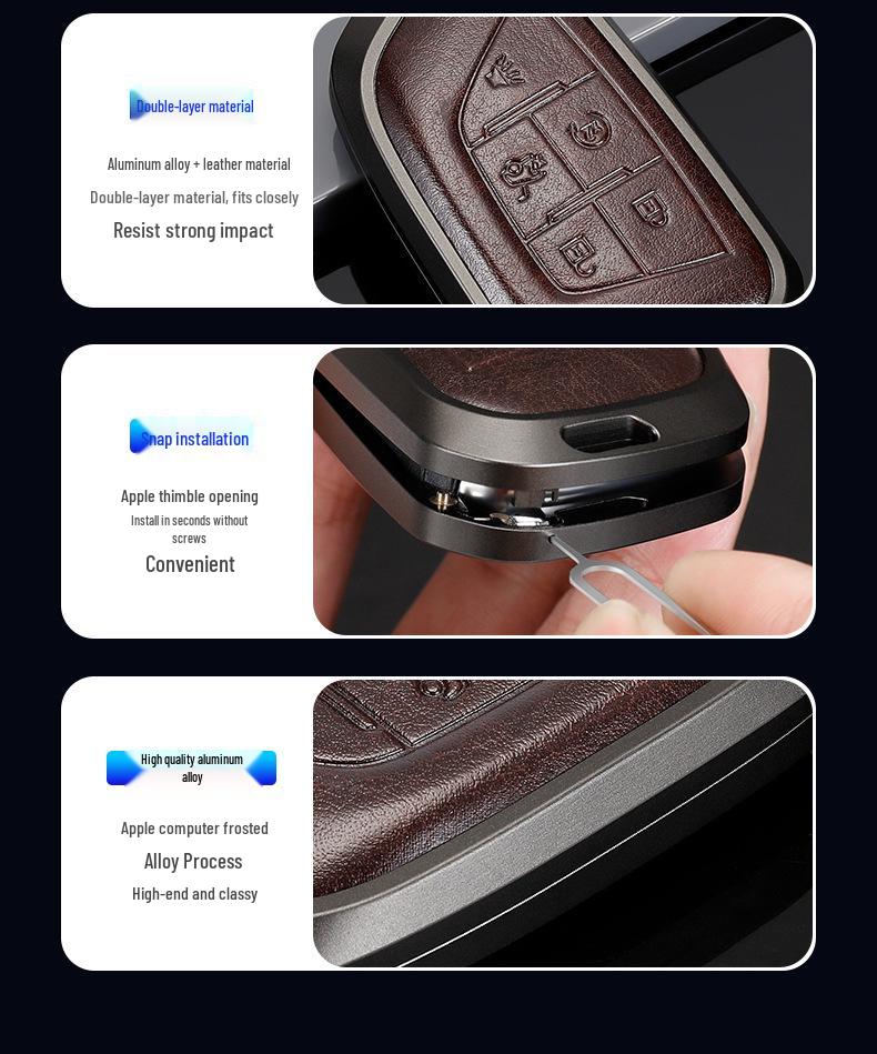 Cadillac Key Protective Shell: Fits XT4, XT5, XT6, CT4, CT5 - Original Car Key Cover with Buckle.