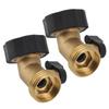 Brass Garden Hose Shutoff Valve Curved Design Water   Control for Garden Irrigation Car Washing