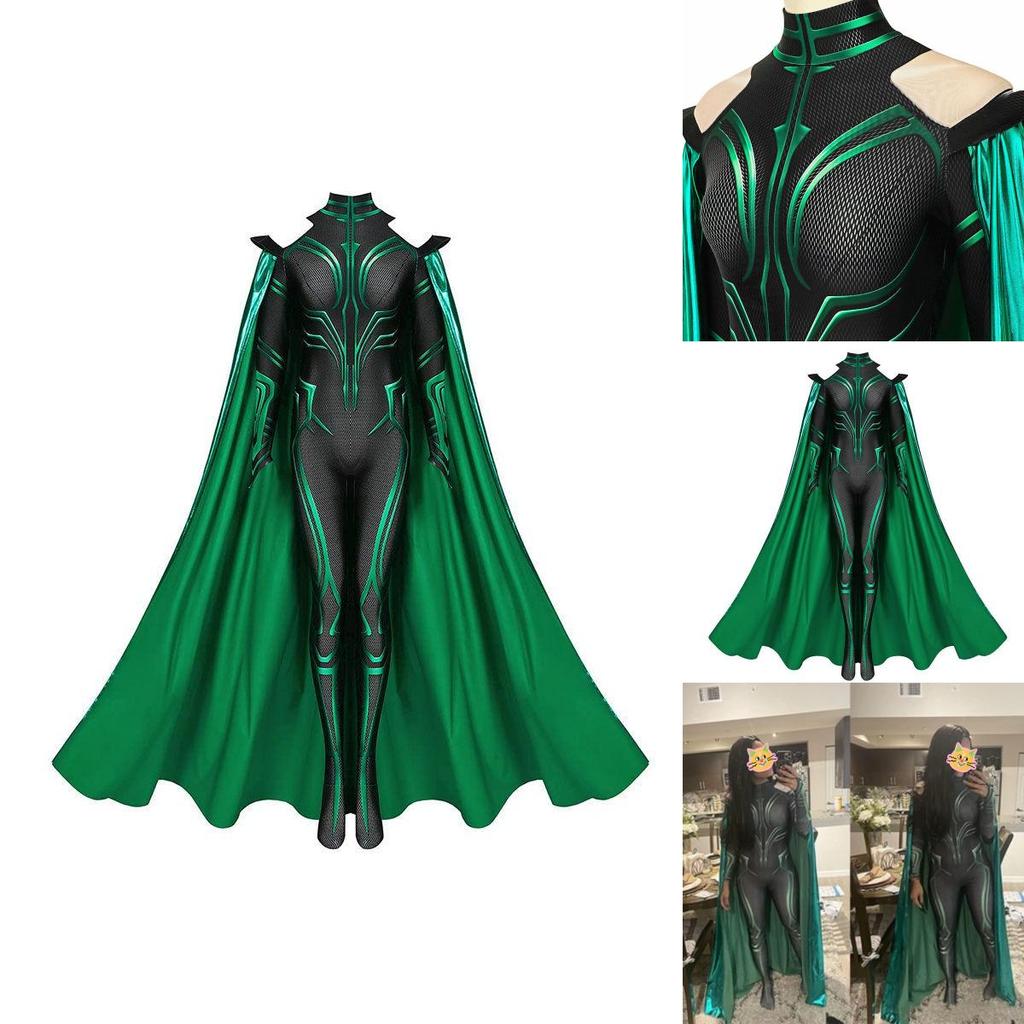 Thor3 Ragnarok Hela Adult Children's Bodysuit Cloak Halloween Costume Perfect For Role Play And Stage Performance