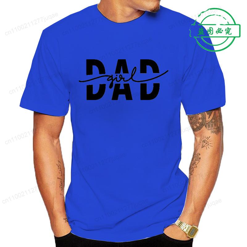 Girls Dad Graphic Tee T Shirts Tops Fashion Style Street Tshirt Vintage Men's Clothing Short Sleeve Tees Dad Papa T-Shirts Gifts