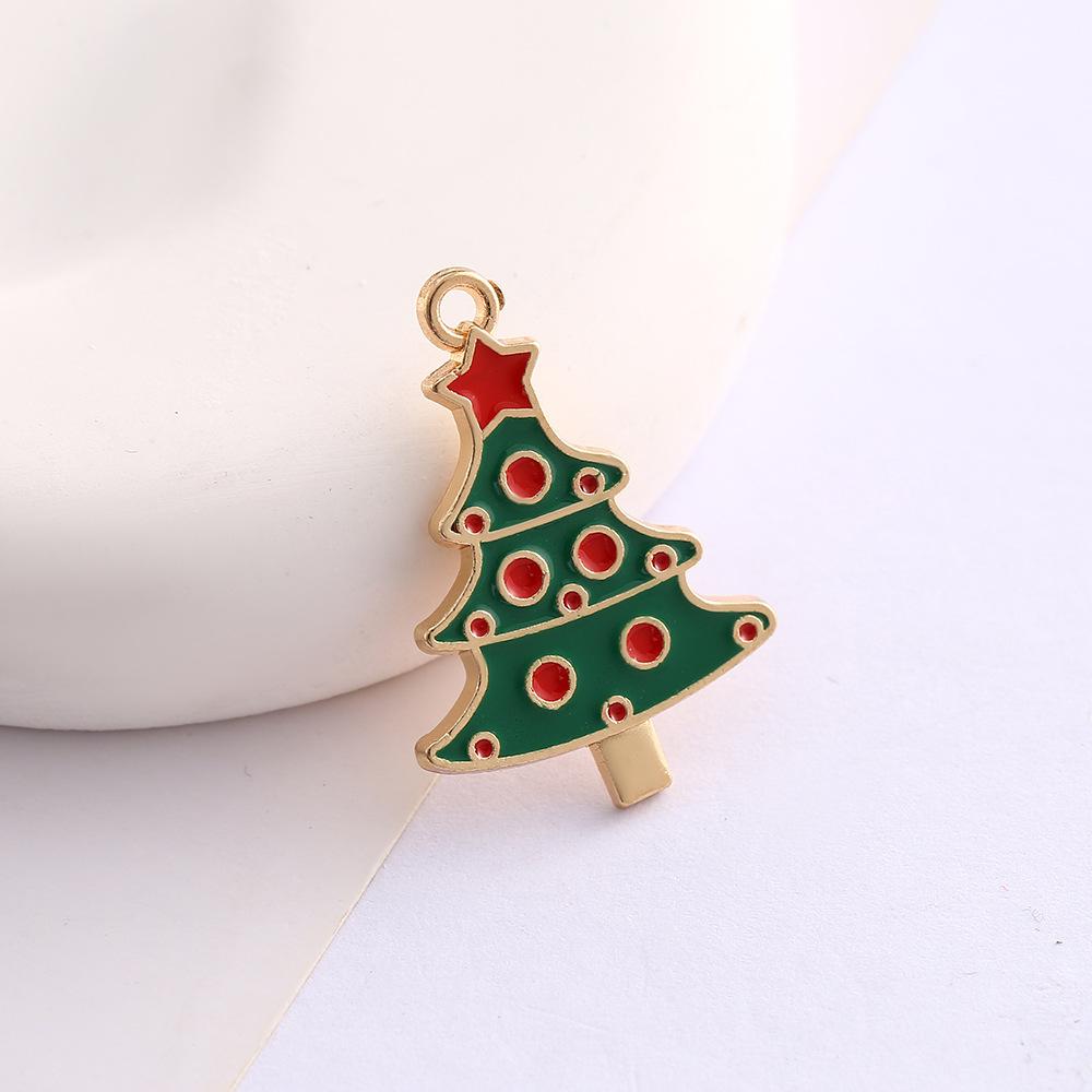 Alloy Drip Cartoon Santa Snowman Bells Diy Bracelet Pendant Pendant Accessories