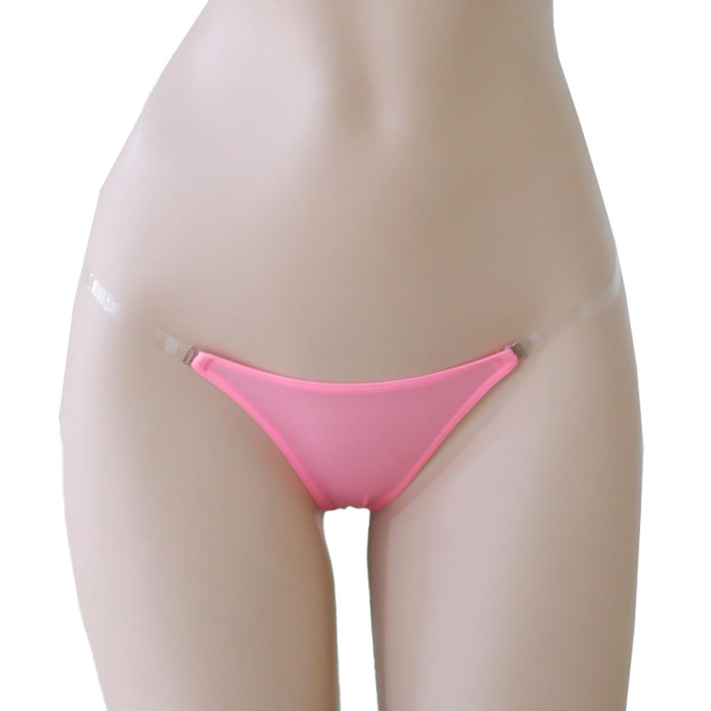 Adjustable Waisted Thongs G String Ice Silk Lingerie Low-Rise