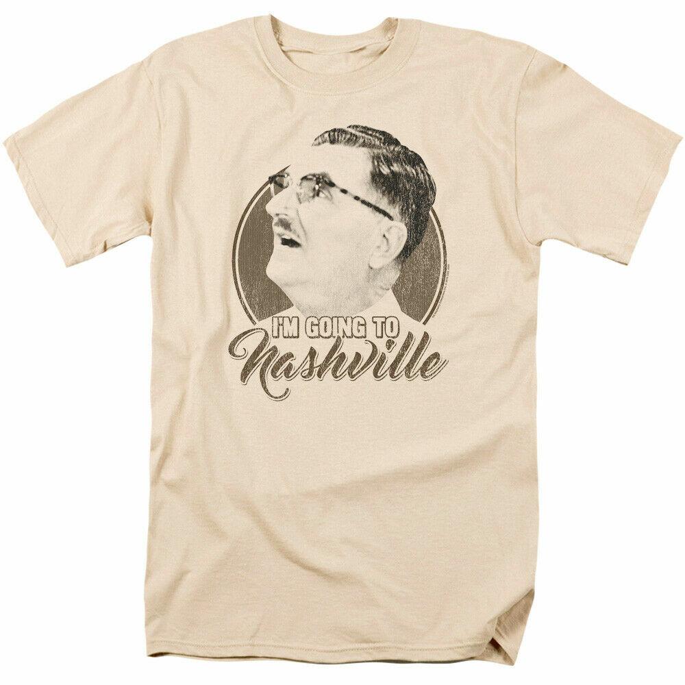 Andy Griffith Show Im Going To Nashville T-shirt Mens Licensed Classic TV Cream XL