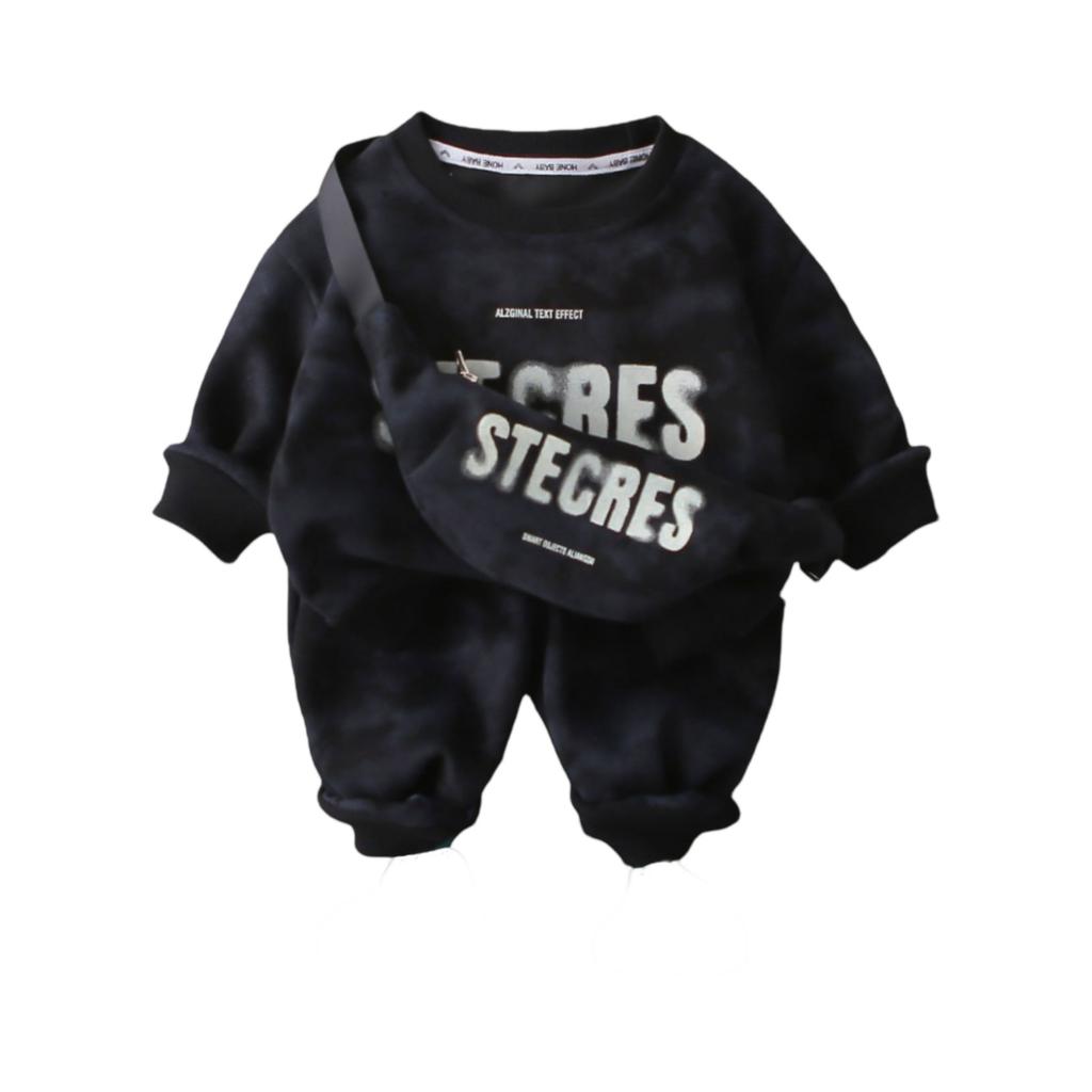 Kids Casual Long-Sleeve Set, Comfortable Daily Wear Outfits
