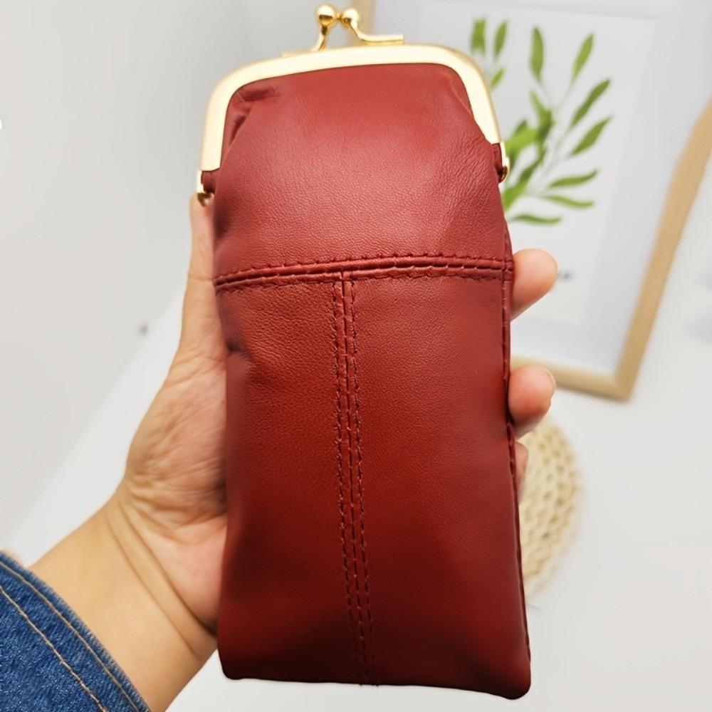 Secure Closure Retro Clasp Eyeglasses Bag Vintage Sunglasses Pouch  Lipstick Cosmetics Storage