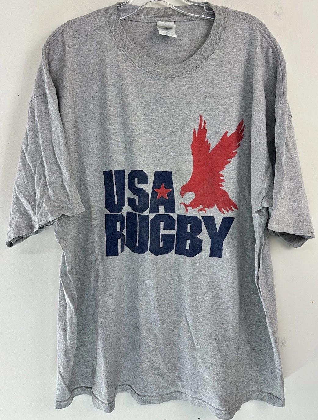 

2002 USA Rugby Tee Grey Men’s XL Vintage Graphic Shirt Player Development Shirt S
