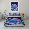 Dreamy Hippo With Daisy Field Bedding Set For Kids Luxury Gift 3Pcs Digital Print Comforter Set Soft Comfortable Breathable