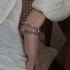 Vintage S925 Heart Tassel Bracelet for Women - Niche European & American Design, Cold Style Hand Jewelry