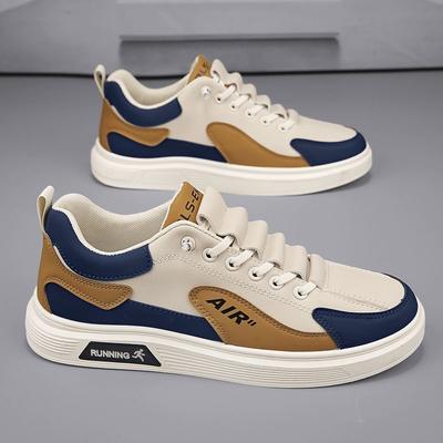Jesienne męskie buty oddychające małe białe buty męskie trend sportowe i rekreacyjne buty na deskorolkę modne buty