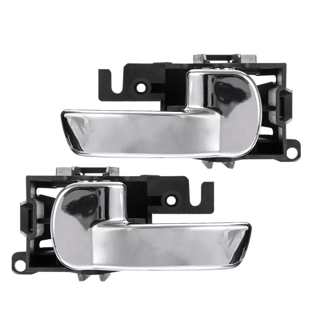 Left Right Car Interior Door Handles Knob Lock Cover For Nissan Navara D40 Ute/Pathfinder R51 2005-2013 806704X02B 806714X02B