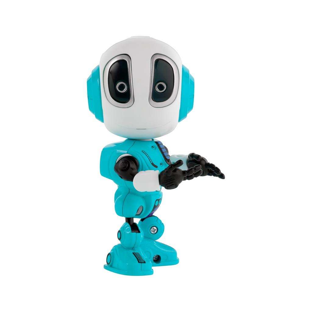 Roboter STIMME BLAU spricht wiederholt leuchtet Rebell