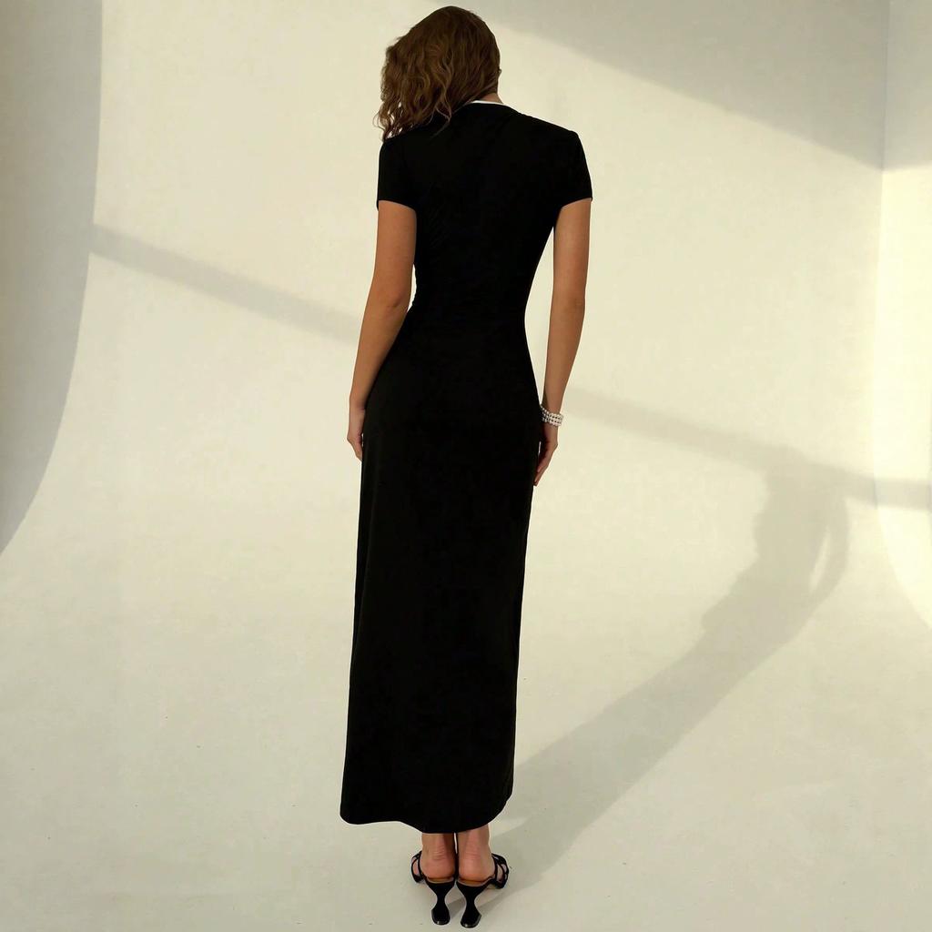 European and American new retro modified cheongsam sexy dress pure desire sexy dress
