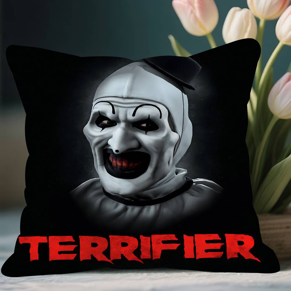 Terrifier Films Clown Pillow Case Removable Washable Cushion Cover – All-Season Soft Linen