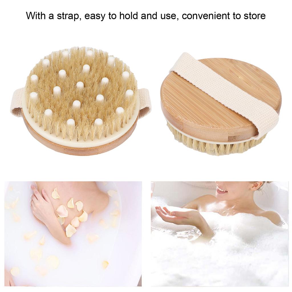 SOUTHFIN Massagebürste Runde Form Peelt Abgestorbene Haut Glättet Cellulite Körperbürste