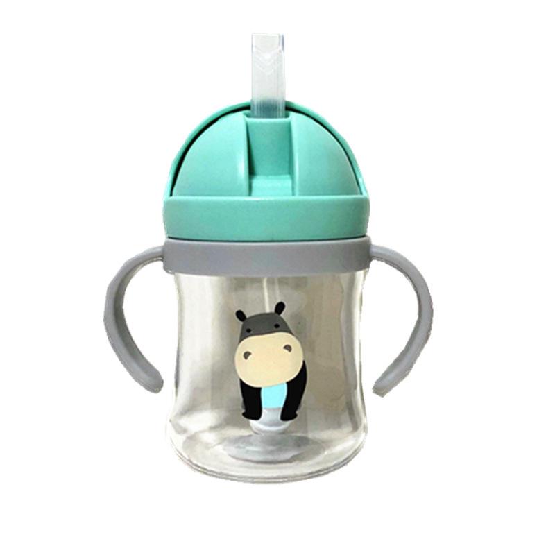 Children's Anti-Choking Straw Cup - Portable Plastic Drinking Cup for Kindergarten & Baby Learning