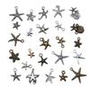 20pcs Conch Shell Starfish Connector Charms Pendants For Jewelry Making DIY Handmade Craft