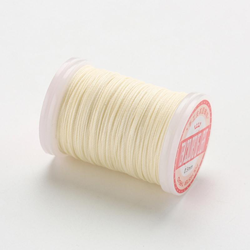 0.5mm Round Waxed Thread Leather Sewing Craft Polyester High Quality Cord Wax Coated Strings Strength Thread Handmade