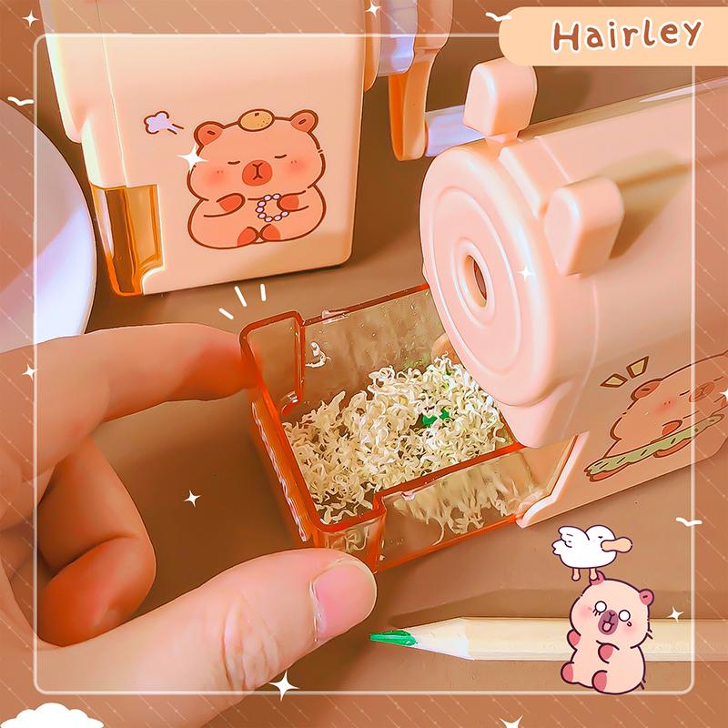 Aesthetic Kawaii Stationery Creative Office Supplies Classroom School Supplies Capybara Pencil Sharpener For School