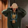2026 Festive Happy Cow Hoodie: Women's Trendy Ins Plush Lined Korean Style, Loose, Thickened Winter New Year Clothes for Students