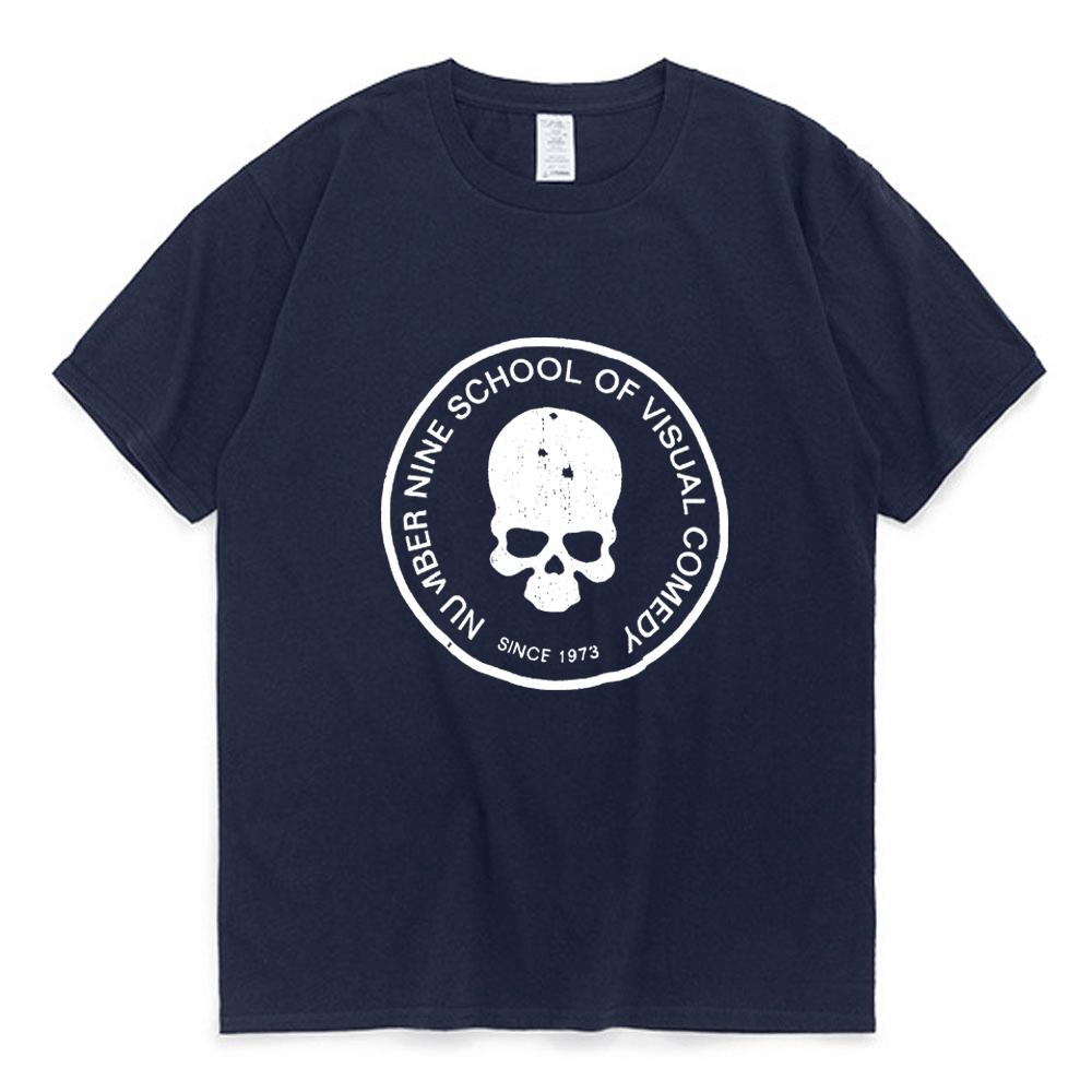 Numer (N)ine T Shirt letnie retro topy z krótkim rękawem Trend uliczny koszulka na wszystkie mecze mężczyźni kobiety College para komfortowe koszulki nowość