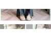 Plus Size High Waist American Micro Flare Jeans for Women with Elastic, Slimming Fit, Split and Raw Hem.