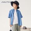 Kids' Unisex Short-Sleeve Denim Shirt Jacket