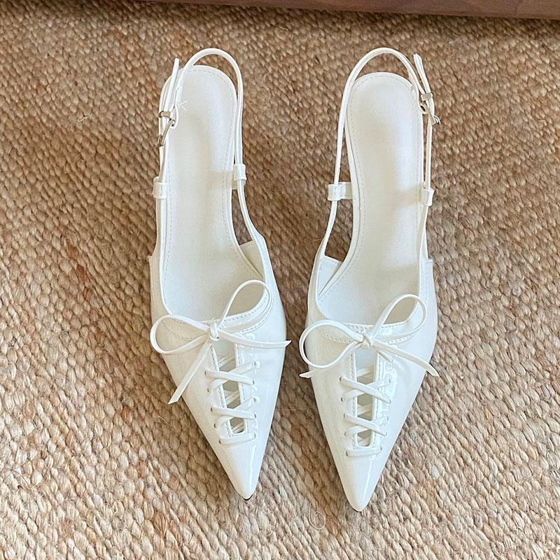 Fashion Blue Fashion Butterfly-Knot Pumps Ladies High Heels Shoes Female Pointed Toe Footwear Buckle Women Stiletto Heels Shoes 2025 New
