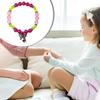 Stylish Crystal Bracelet With Butterfly Pendant Beaded Wristband Handmade Friendship Wristchain for Women Girls
