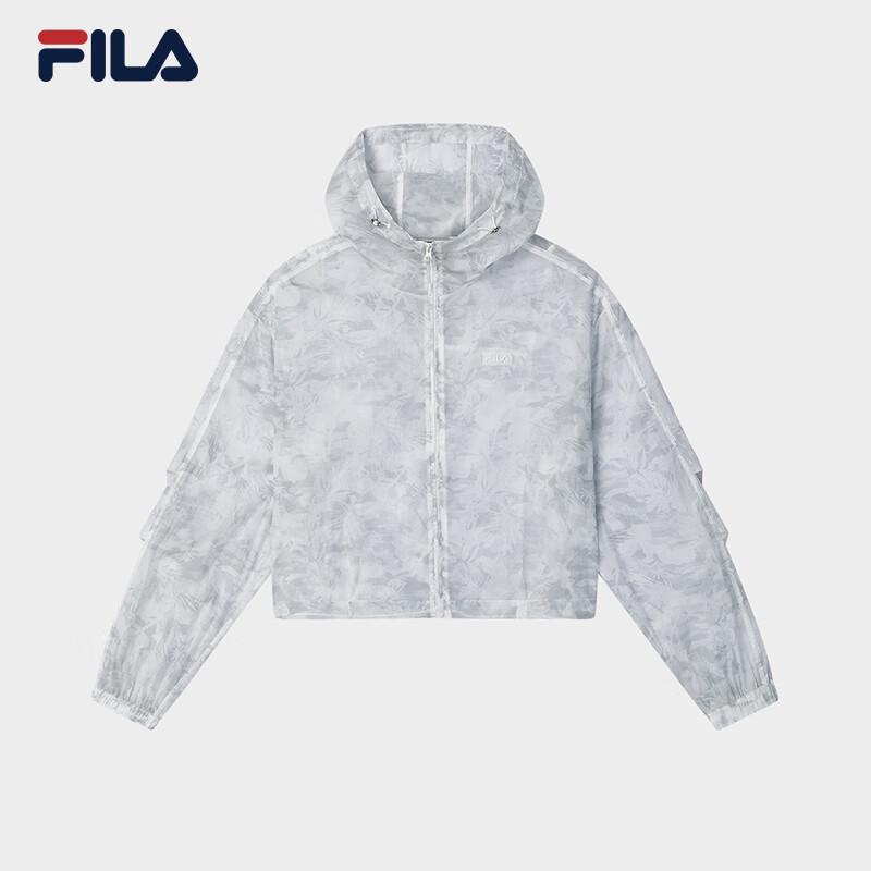 FILA Women s 2025 Summer Full-Print Hooded Jacket L
