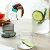 Minimalist Glass Water Bottle with Lid Home Use High Temperature Resistance Kitchen Drink Items Lemon Cold Water Kettle Jug Gift
