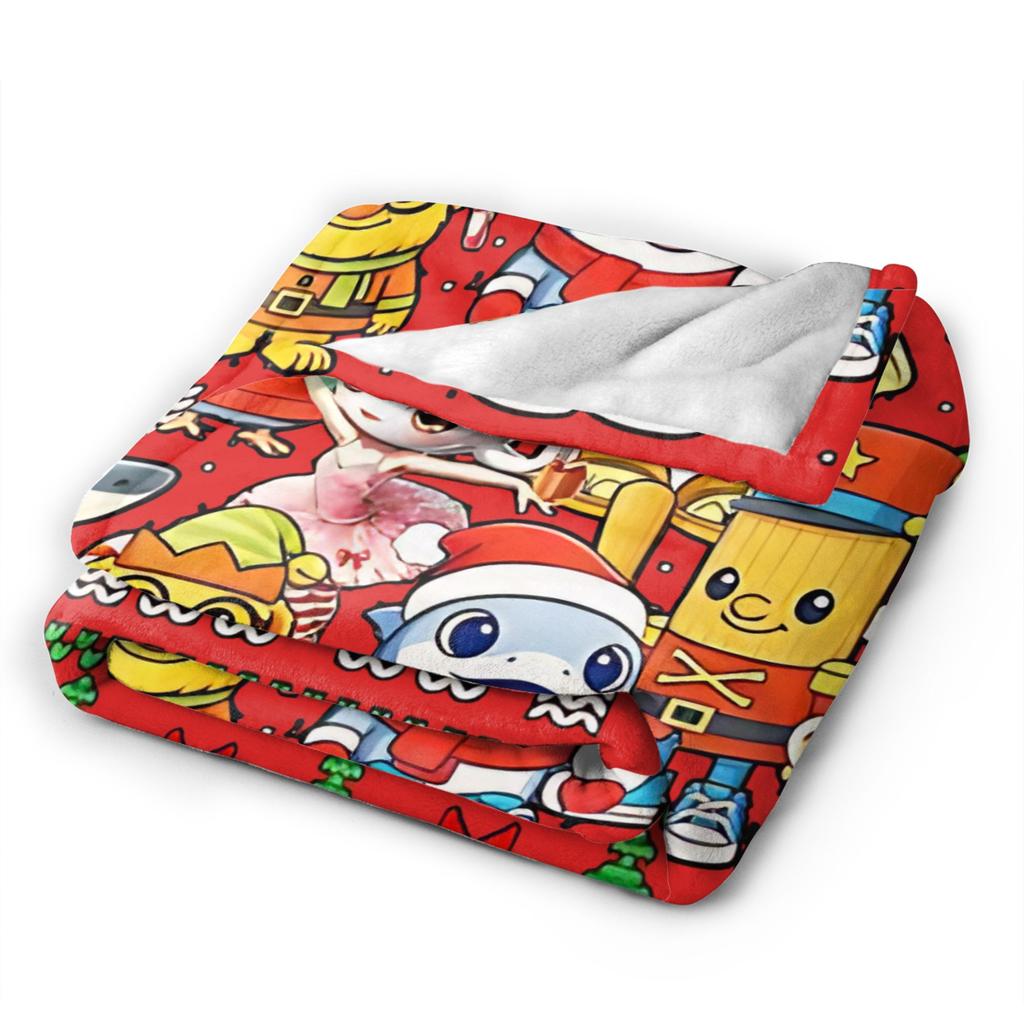 Soft Warm Blankets Travel Office Funny Christmas Italian Brain Rot Italian Brainrot For Couch Chair Print Sofa Bed Cover