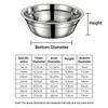 New Round 304 Stainless Steel Bowls Thicken Multiple Sizes Prep Bowls Serving Bowls