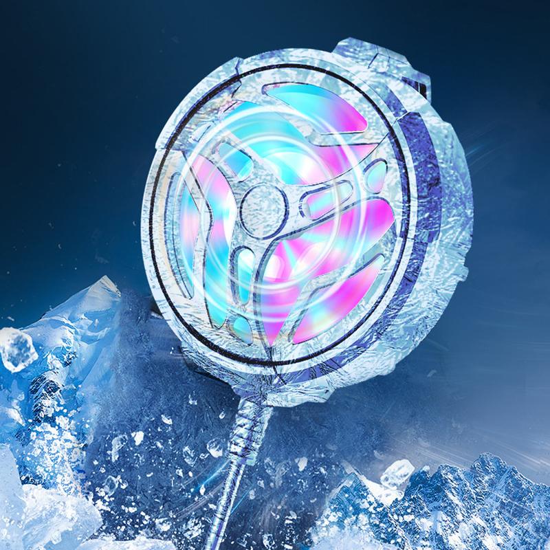 Mini Smart Phone Cooling Fan Turbo Gaming Mobile Gamepad Cooler Fan Cell Phone Type-C Cool Heat Sink Radiator For Iphone Android